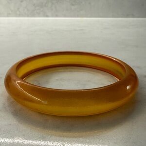 Vintage Apple Juice Translucent Bangle Bracelet